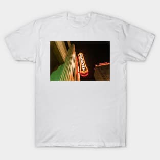 Neon sign for Paramount theater Santa Fe T-Shirt